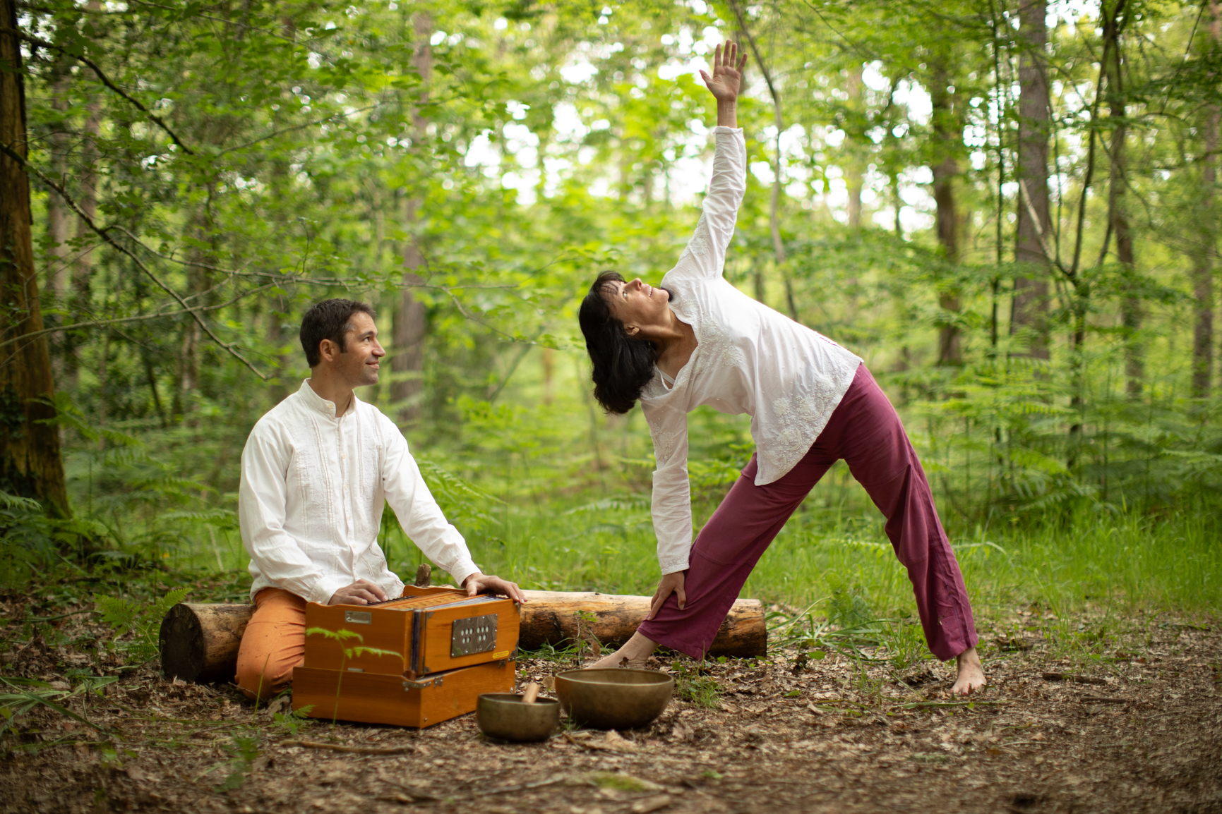 Ancrage ouverture coeur hatha yoga posture son
